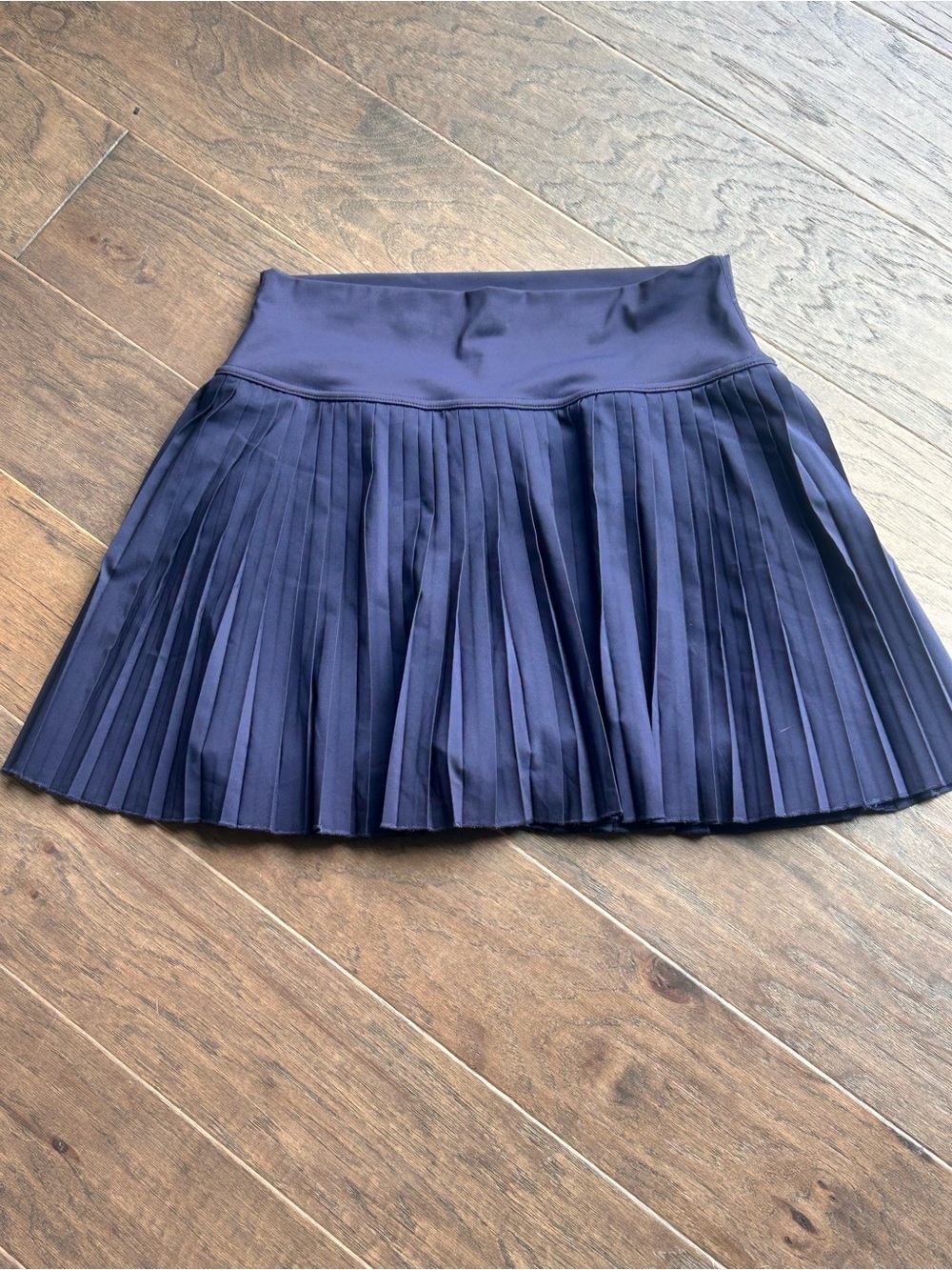 Santiny Pleated High-Waist Tennis Active Skort - Navy Blue Medium - Picture 2 of 8